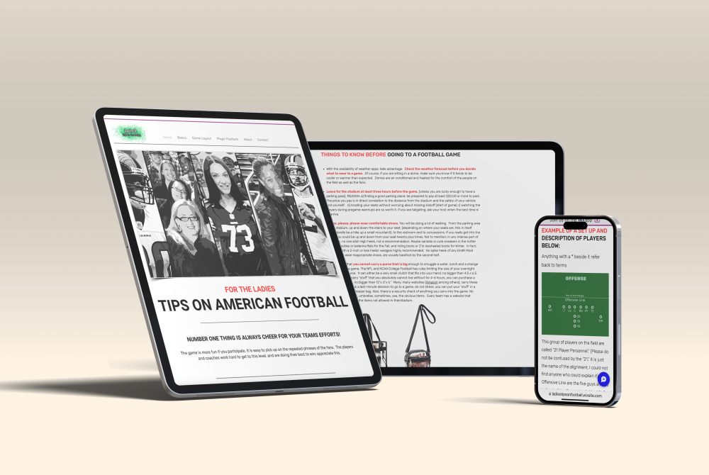 ladies football mockup